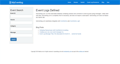 Desktop Screenshot of myeventlog.com