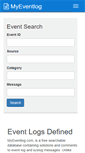 Mobile Screenshot of myeventlog.com